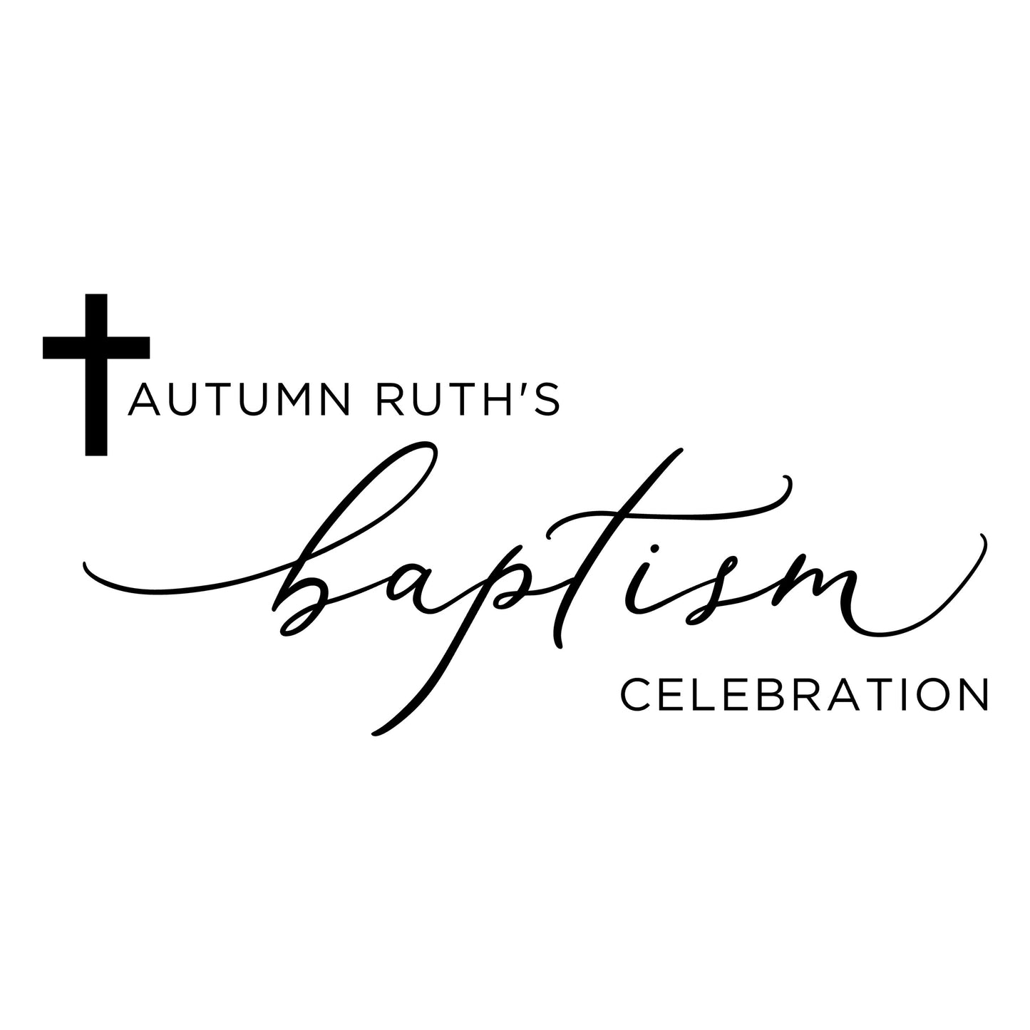 Custom Welcome Baptism Sign, Sticker for Balloon Arch Party Decor