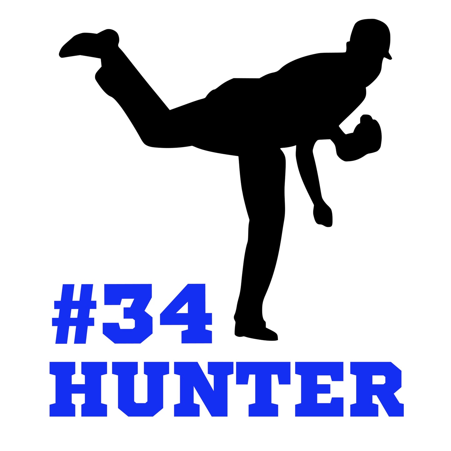 Personalized Baseball Pitcher Wall Decal - Sports Decor for Bedroom
