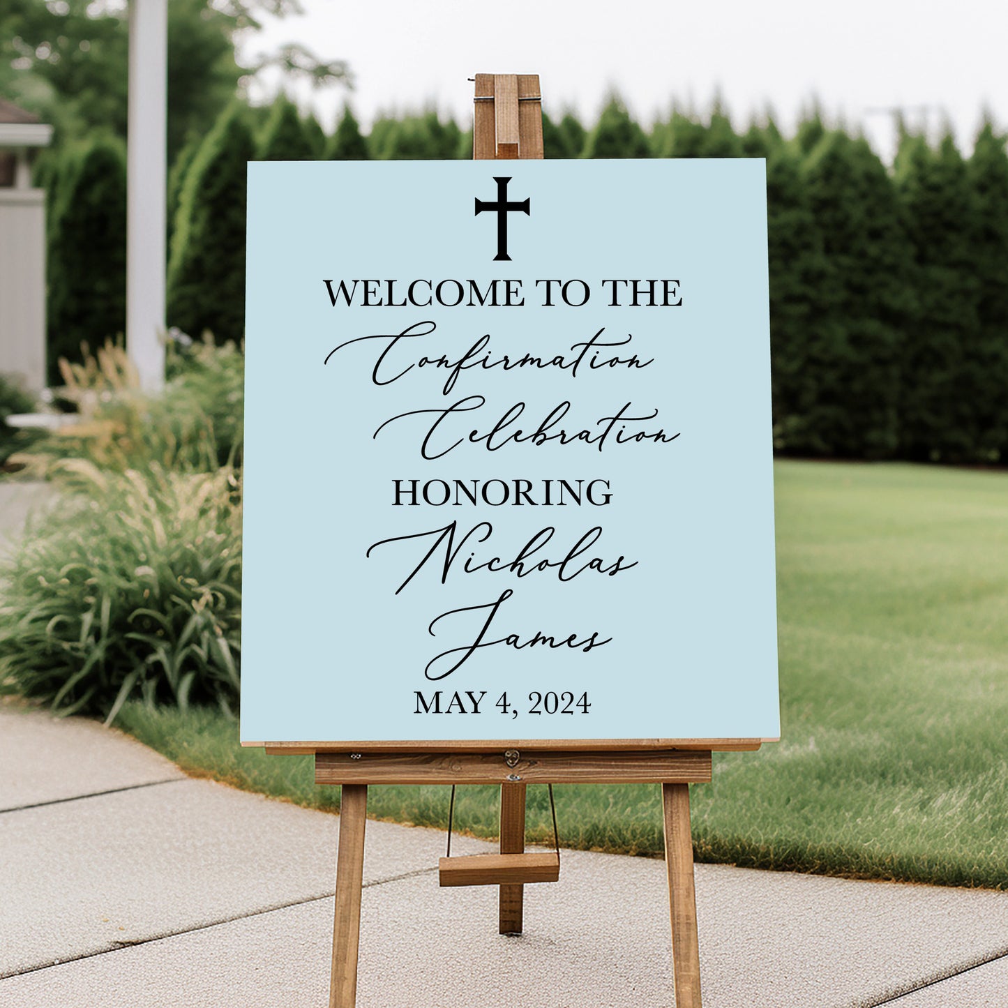 Personalized Confirmation Sign Vinyl Decal – Catholic Celebration