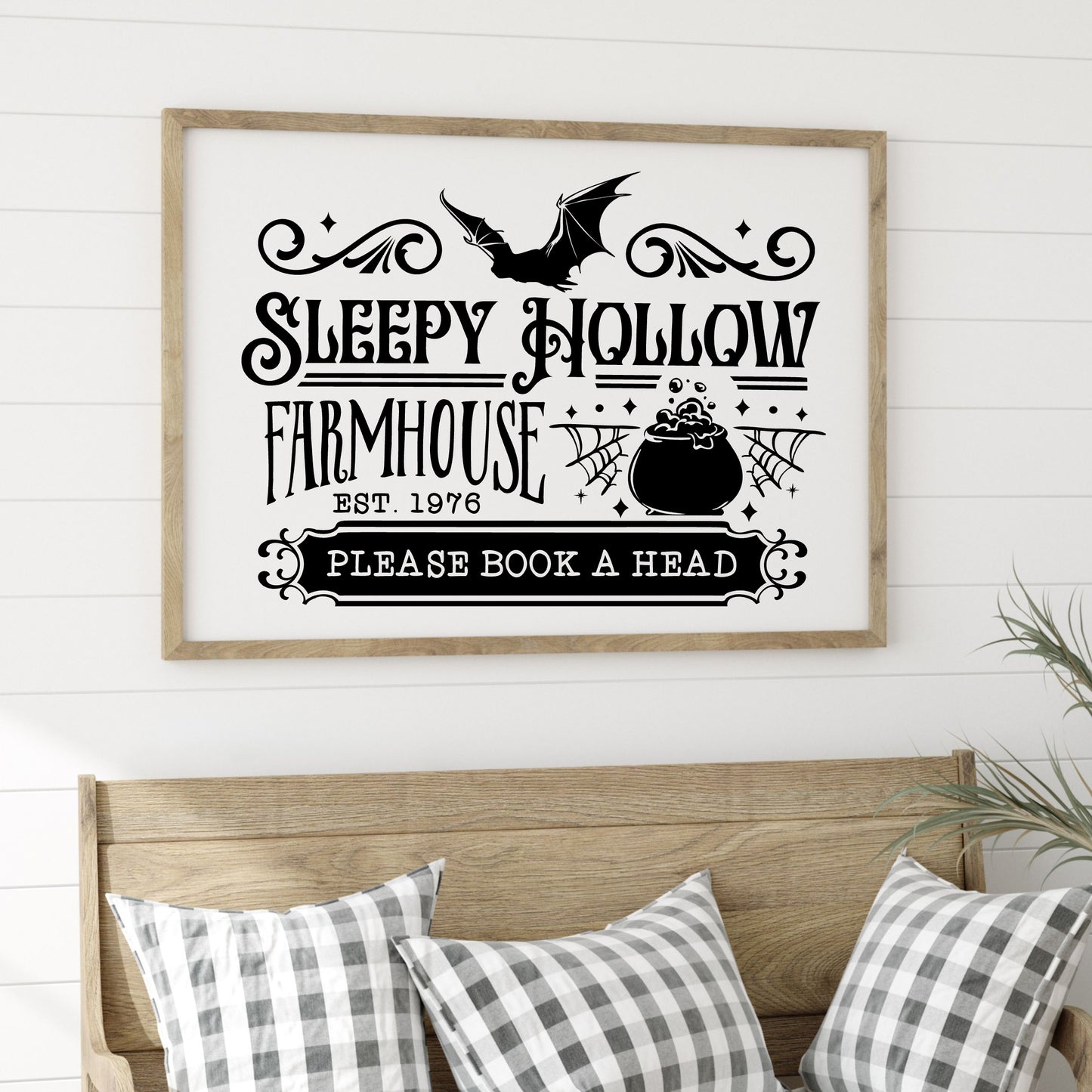 Farmhouse Halloween Sign Decal - DIY Fall Decoration