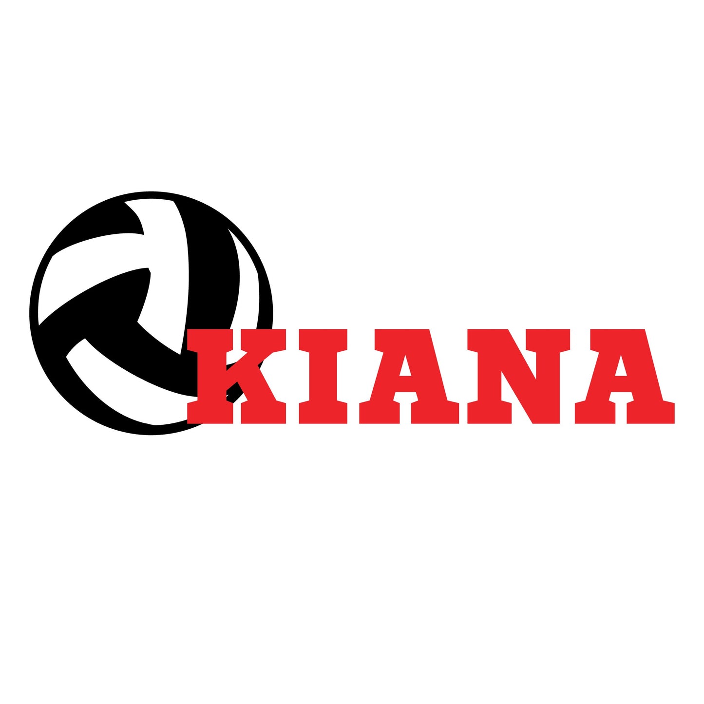 Volleyball Wall Decal with Name - Personalized Gift for Volleyball Player