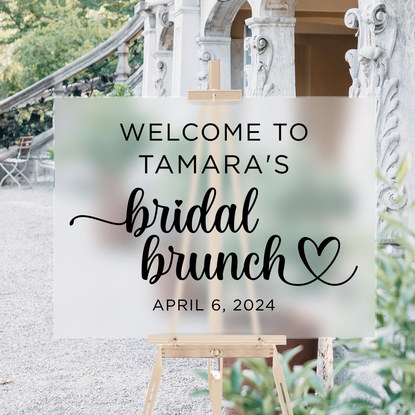Personalized Bridal Brunch Welcome Sign, DIY Wedding Shower Decor