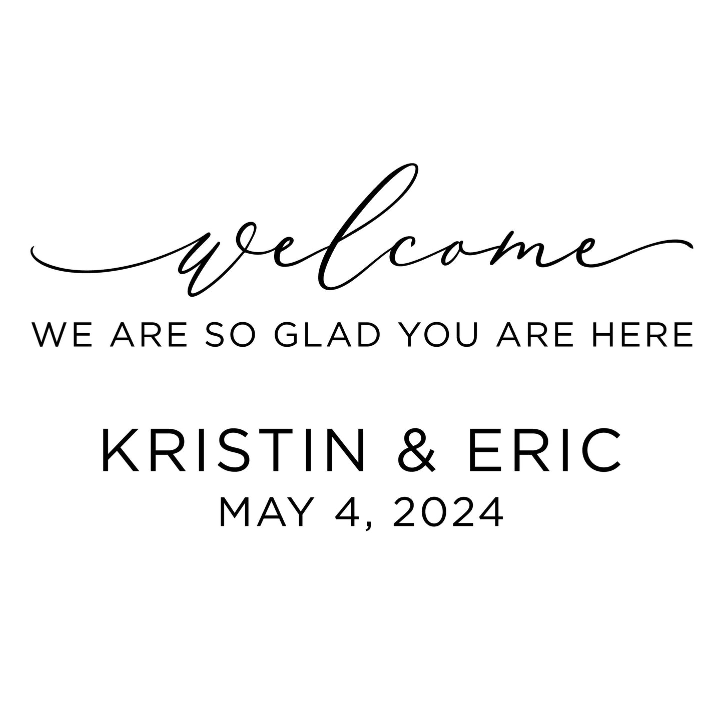 Personalized Wedding Decal for Flower Box Sign, Bridal Shower Decor
