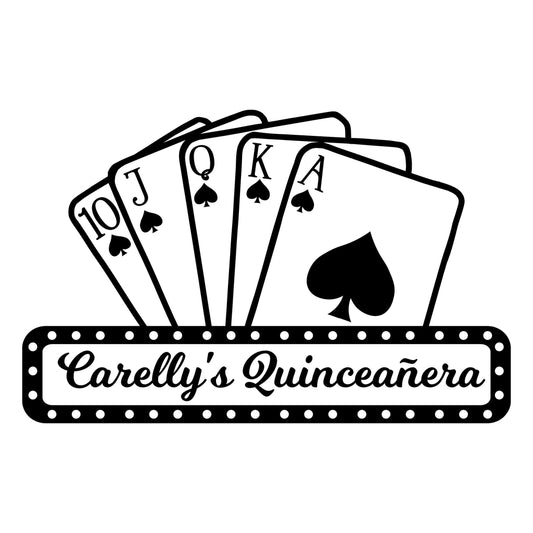 Casino Birthday Quinceañera Decorations