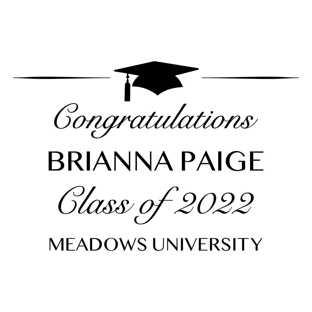 Graduation Party Welcome Sign - Class of 2025 Decorations - DECAL
