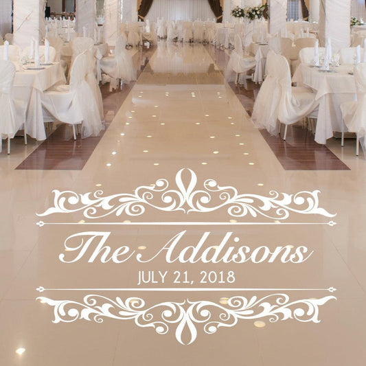 Vinyl Floor Decal - Wedding Decorations - Wedding Dance Floor Decal
