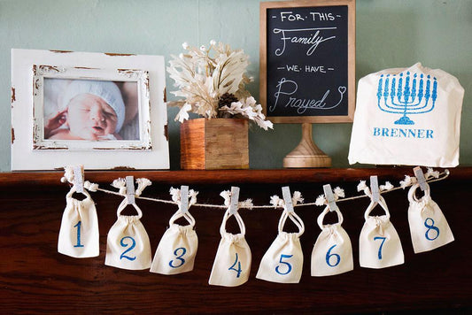 Hanukkah Calendar - Hanukkah Decorations - Hanukkah Gift - Garland
