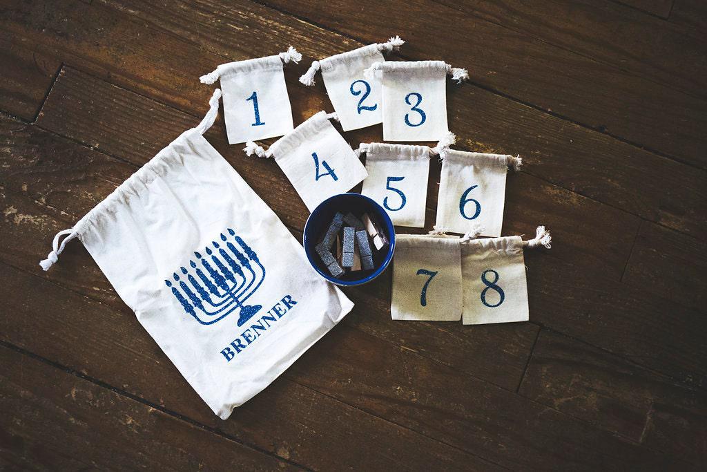 Hanukkah Calendar - Hanukkah Decorations - Hanukkah Gift - Garland