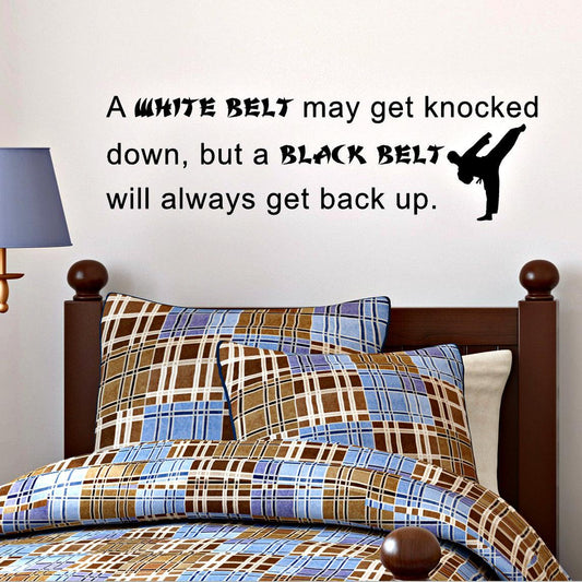 Boys Inspirational Martial Arts Quote Decal