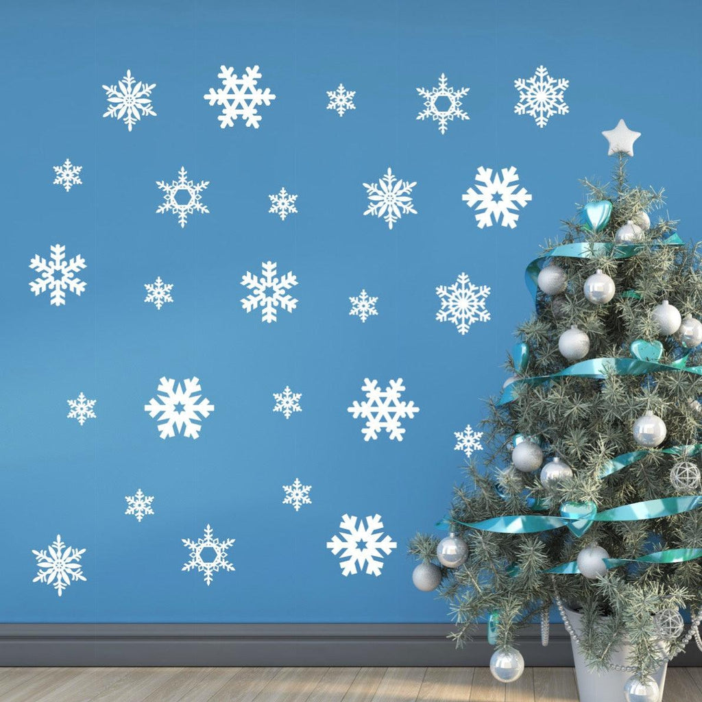 Winter Snowflake Removable Wall Decal - Wall Art For Christmas