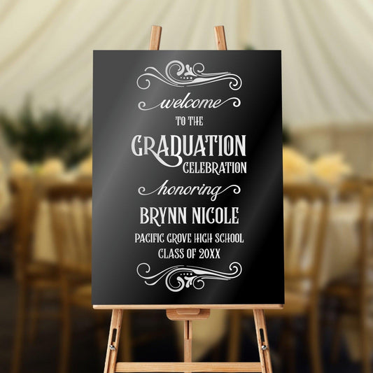 Class 2025 Graduation Decorations - Welcome to Graduation Party Sign