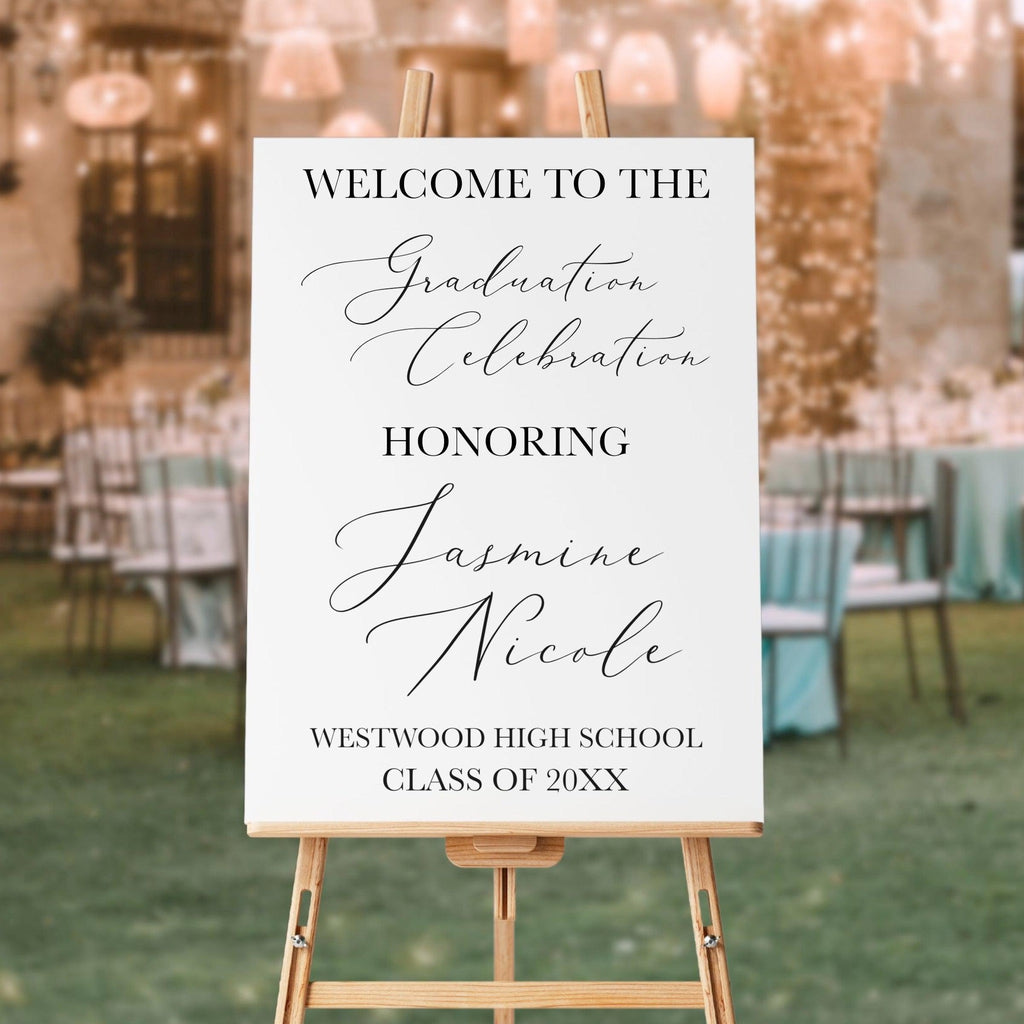 DIY Graduation Yard Sign - Elegant Graduation Party 2025