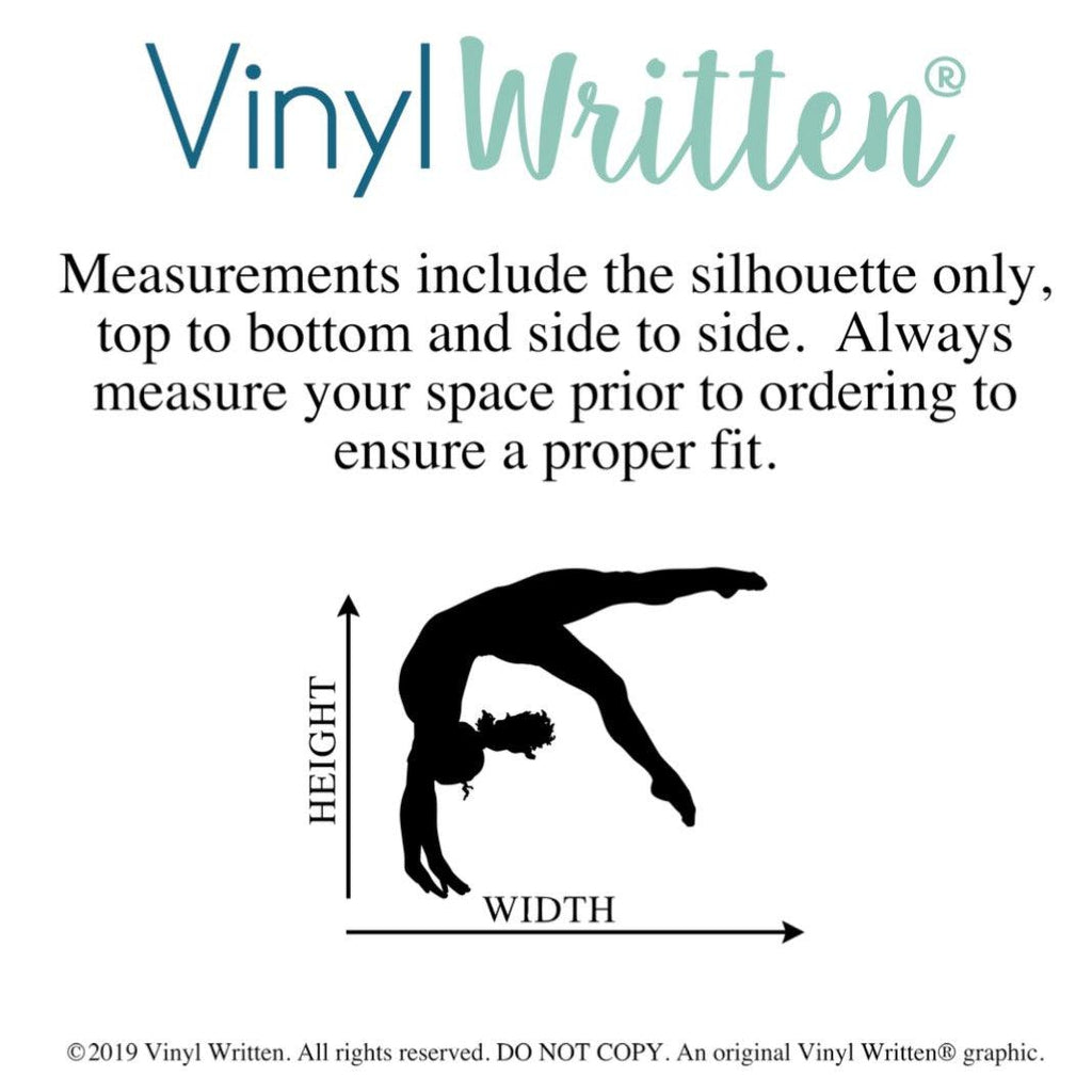 Personalized Gymnastics Vinyl Wall Decor