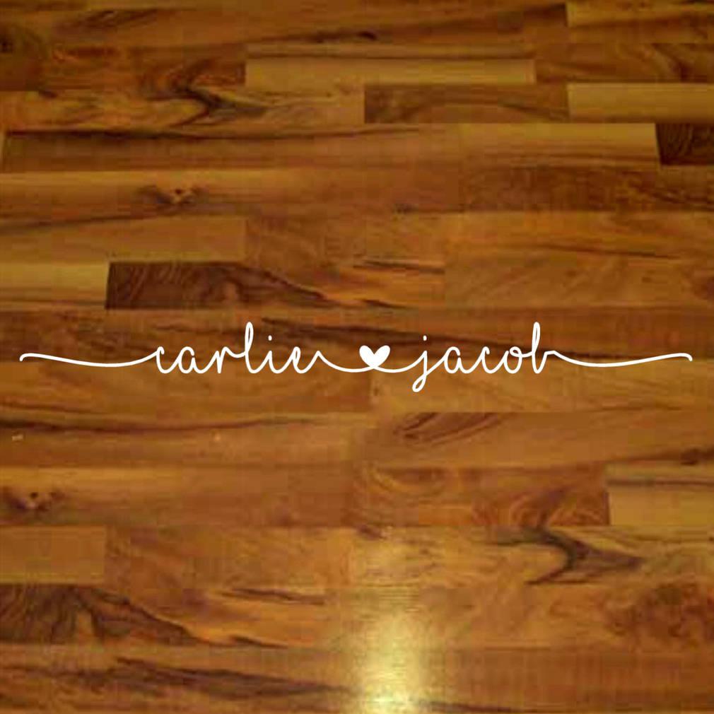 Personalized Wedding Dance Floor Decals - Custom Dance Floor Decal