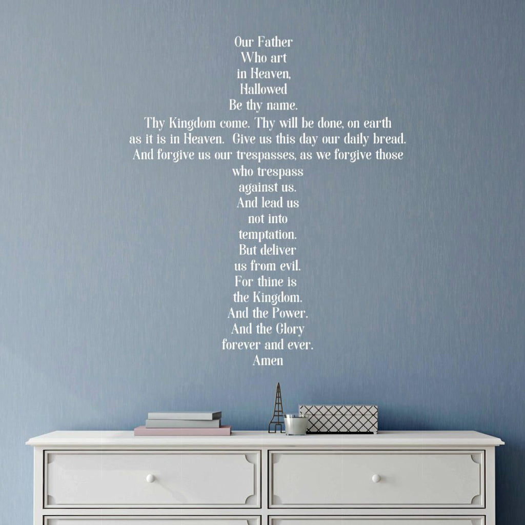 The Lord's Prayer for Children - Wall Decal for Church