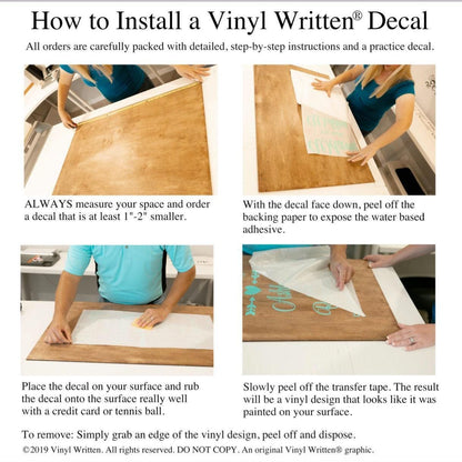 Wedding Monogram Decal, Custom Vinyl Wedding Decal, Last Name Decal with Laurel Wreath Crest