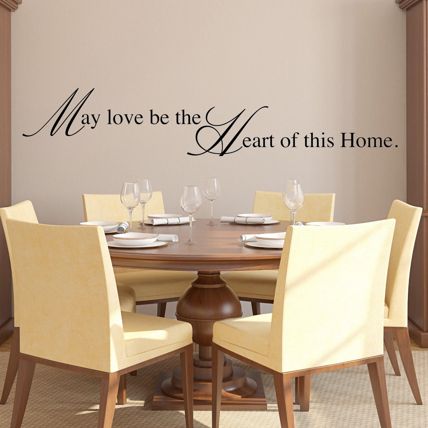 Love Wall Decal, Inspirational Wall Quotes, Kitchen & Entryway Home Decor