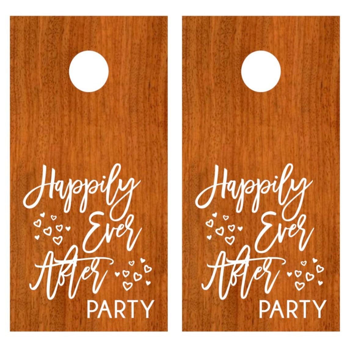 Wedding Cornhole Decals, DIY Outdoor Wedding Games, Custom Vinyl Stickers