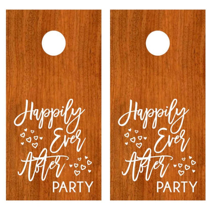 Wedding Cornhole Decals, DIY Outdoor Wedding Games, Custom Vinyl Stickers