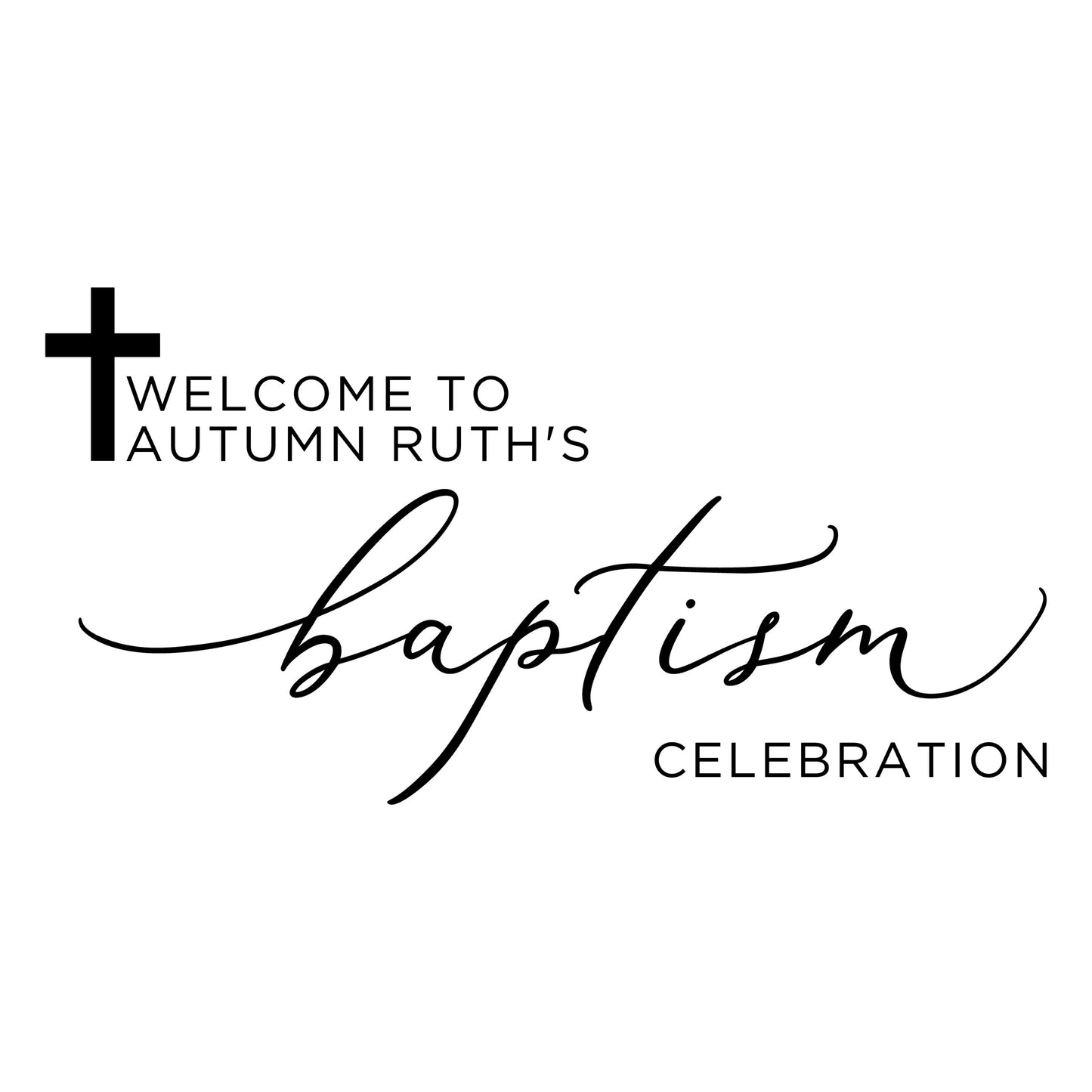 Personalized Baptism Welcome Sign, Catholic Custom Party Decoration