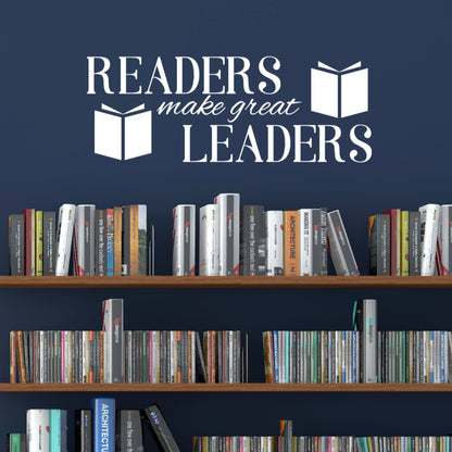 "Readers Make Great Leaders" Inspirational Classroom Library Decor