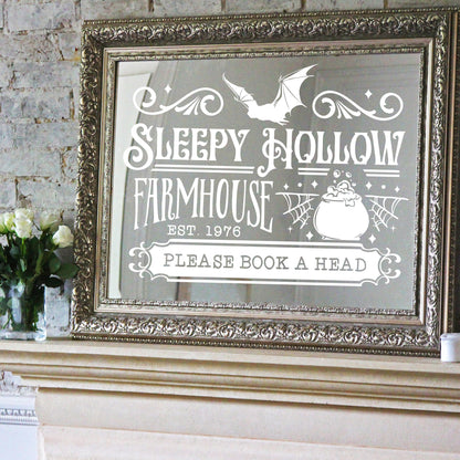 Farmhouse Halloween Sign Decal - DIY Fall Decoration