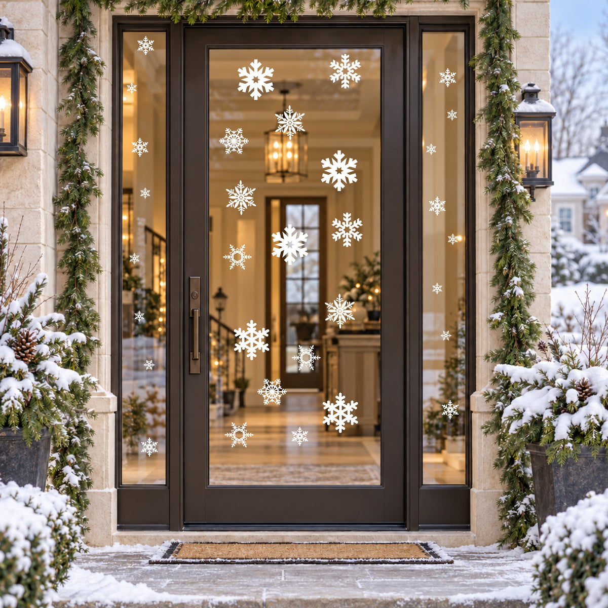 Removable Snowflake Window Decals for Winter & Christmas Decorating
