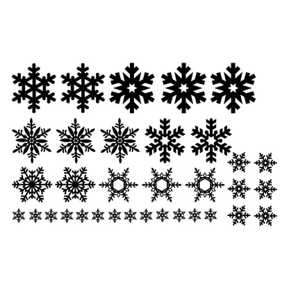 Removable Snowflake Window Decals for Winter & Christmas Decorating