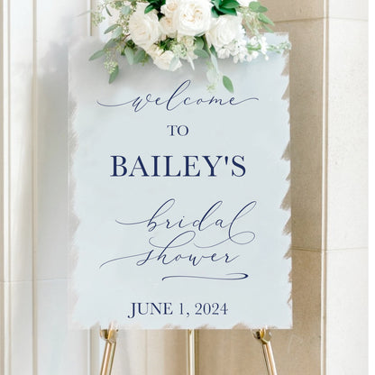 Bridal Shower Sign Decal - Modern Calligraphy DIY Wedding Shower