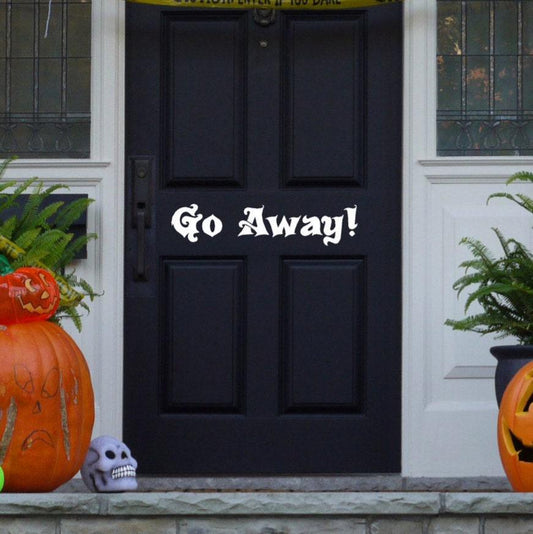 Halloween Door Decal - Unique Fall Door Decorations | Removable Vinyl Lettering