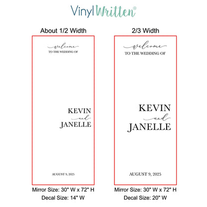 Tea Party Welcome Sign - Custom Vinyl Mirror Decal For Birthday Party