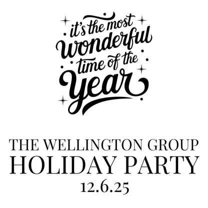 Christmas mirror decal holiday party sign