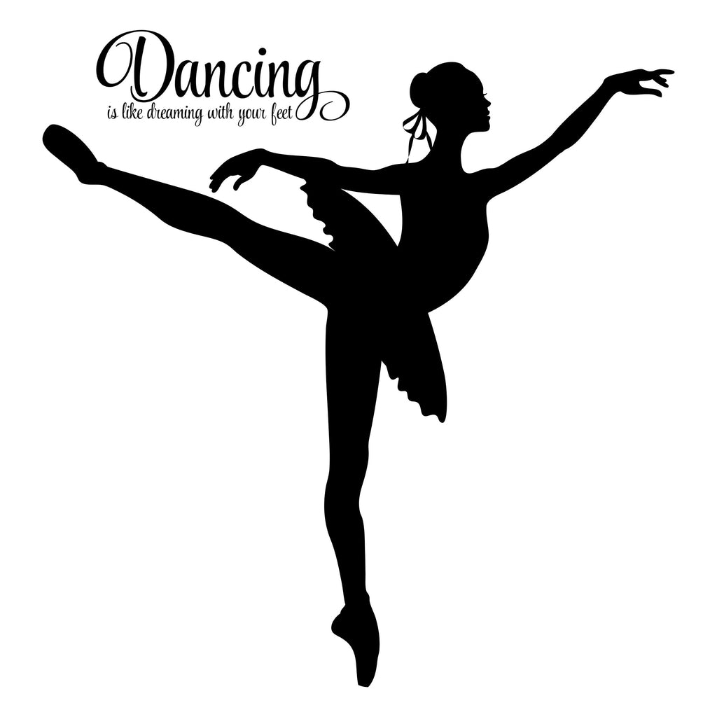 A Christmas Ballet White Background Vinyl