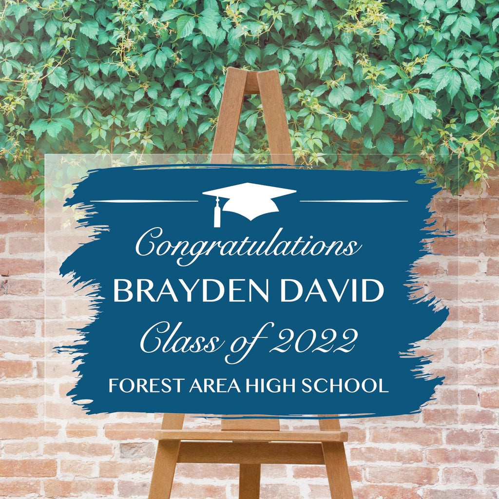Graduation Party Welcome Sign - Class of 2024 Decorations - DECAL