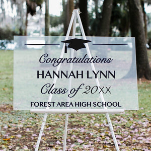 Graduation Party Welcome Sign - Class of 2023 Decorations - DECAL