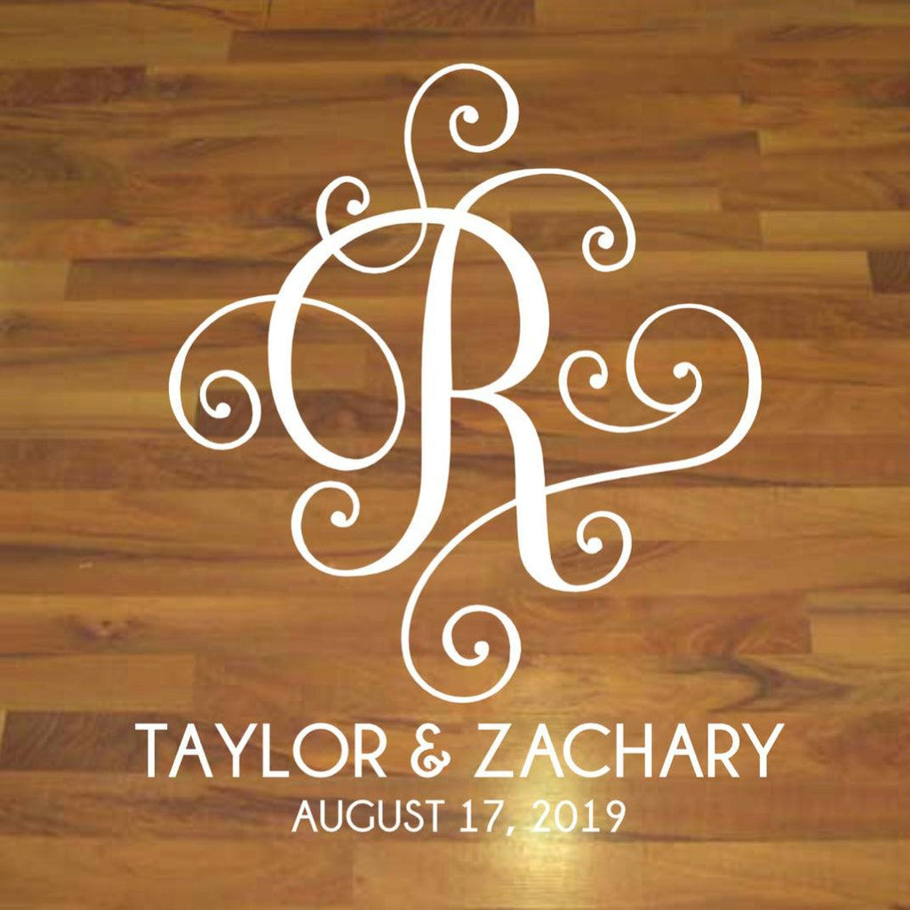 Custom Letter Vinyl Wedding Floor Decal Sticker