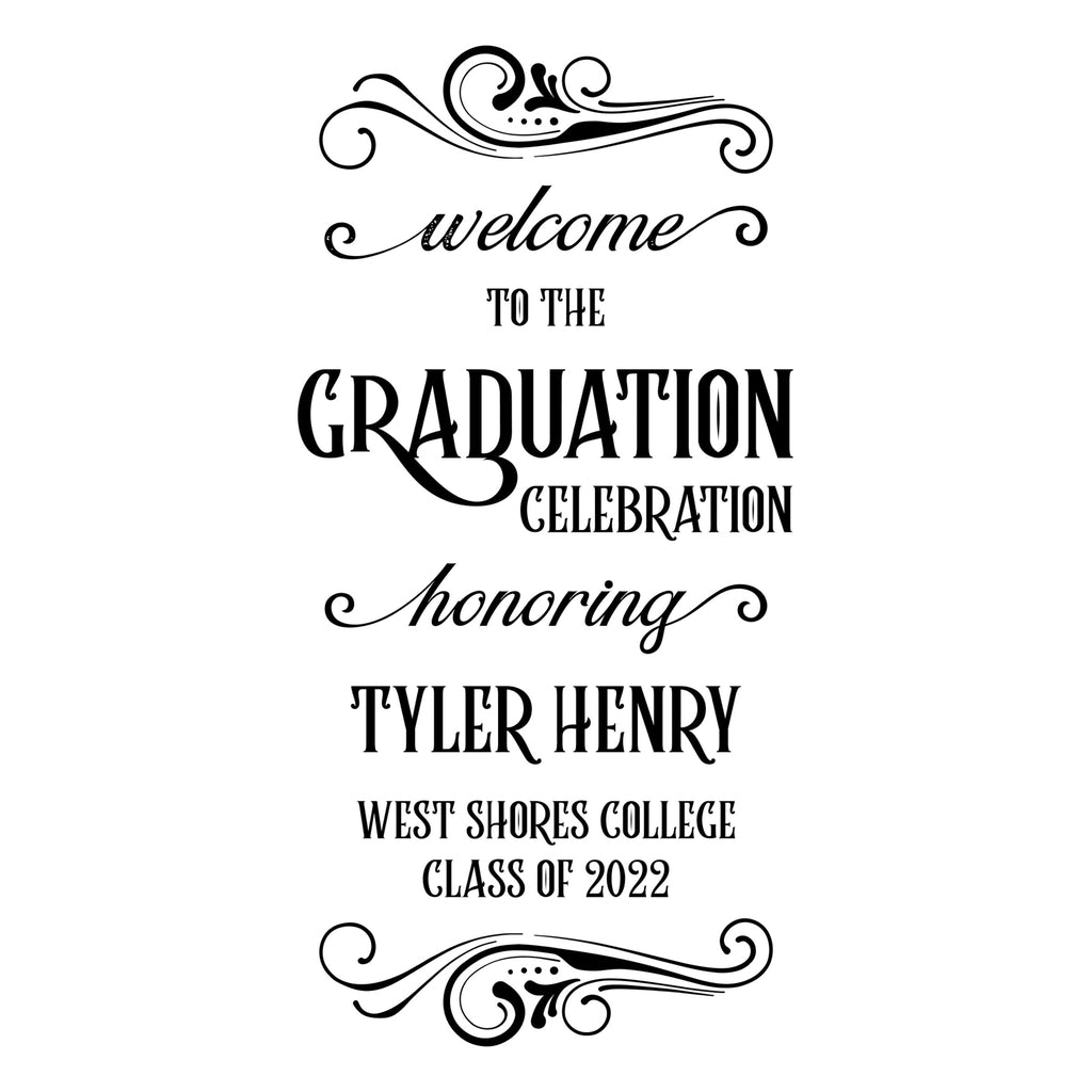 Class 2023 Graduation Decorations - Welcome to Graduation Party Sign