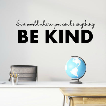 Inspirational Wall Quotes for Kids - Be Kind Wall Decal
