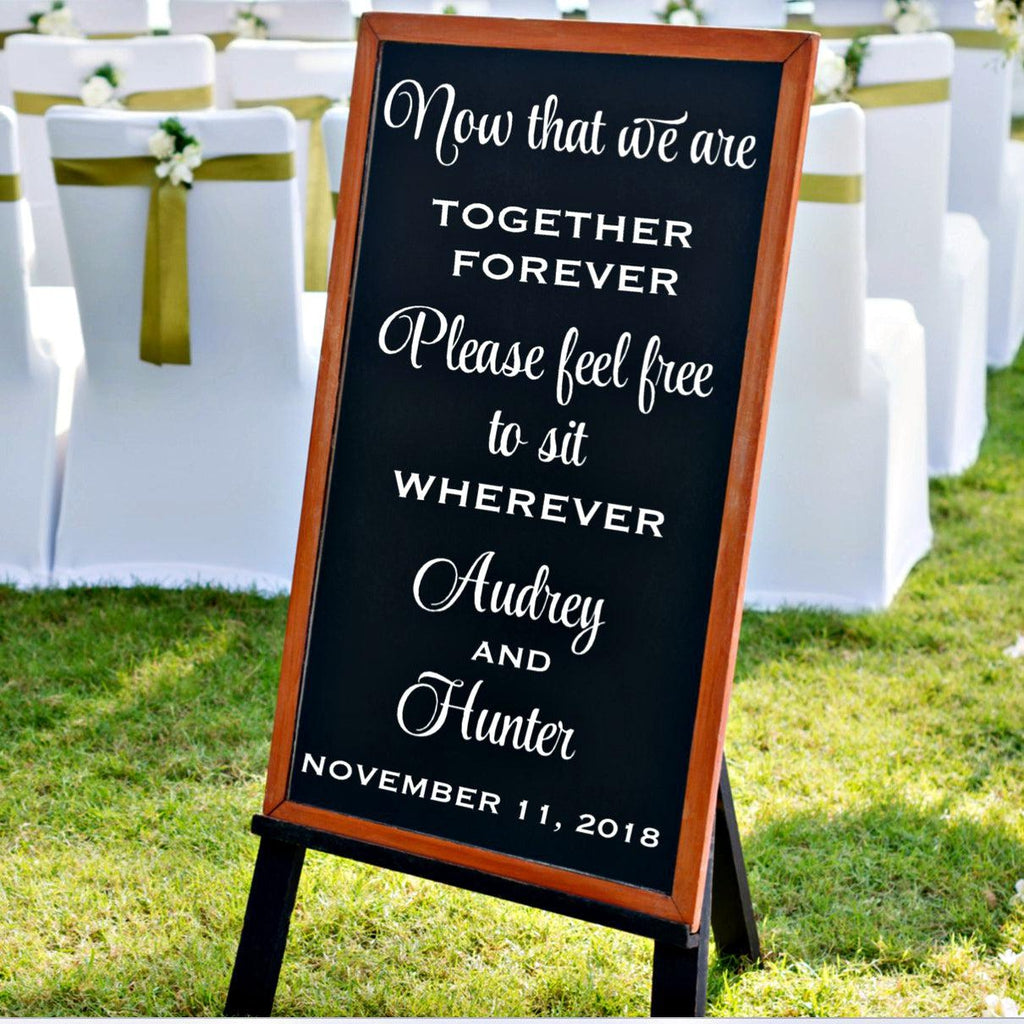 Seating Chart Wedding - Wedding Signage - Together Forever
