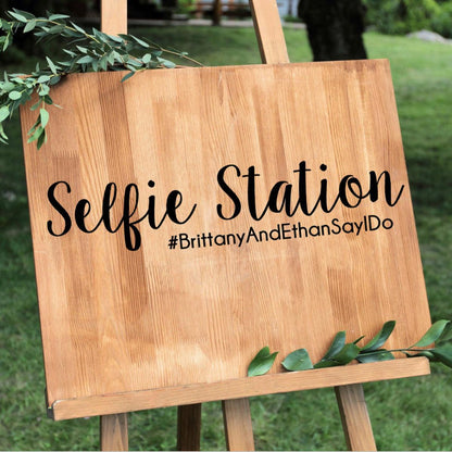 DIY Selfie Station Decal - Wedding Photo Booth Alternatives