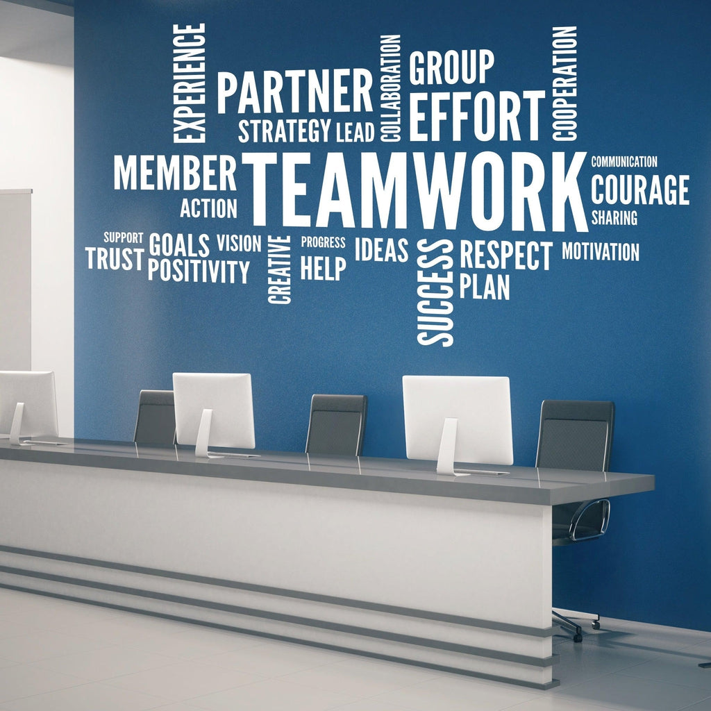 Teamwork Motivational Office, Workplace, School Wall Decor