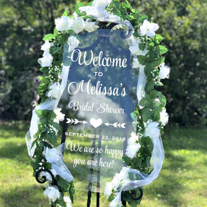 Bridal Shower Welcome Sign Decal - Wedding Shower Decor