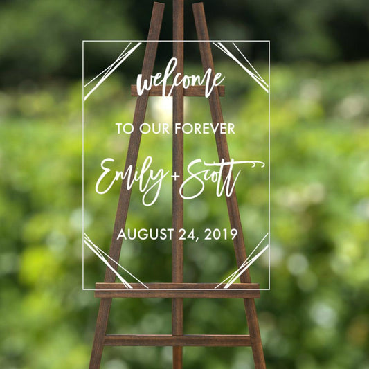 Welcome to our Forever - Engagement Party Decor - DIY Signage