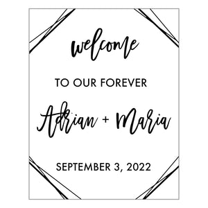 Welcome to our Forever - Engagement Party Decor - DIY Signage