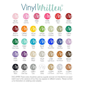 Farmhouse Style Washer Dryer Vinyl Decals - Typewriter Font