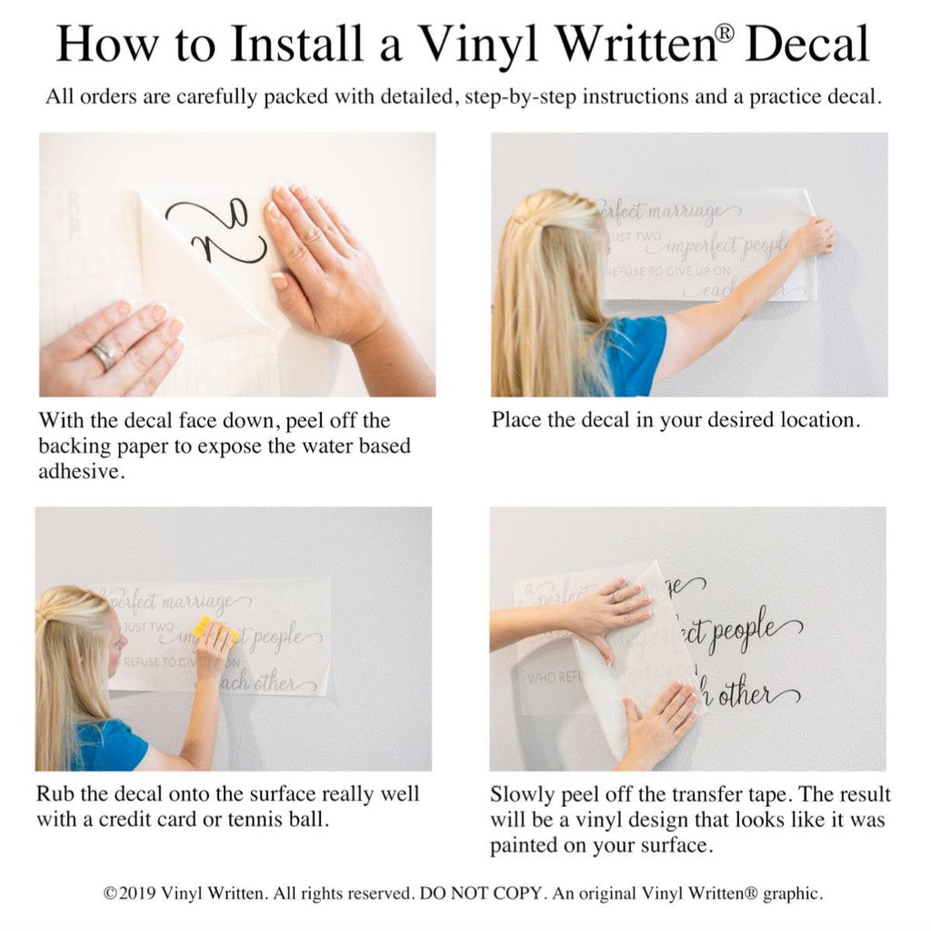 How to Apply Vinyl Letters to Walls