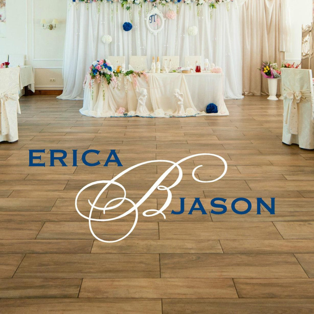 Dance Floor Decal - Wedding Monogram