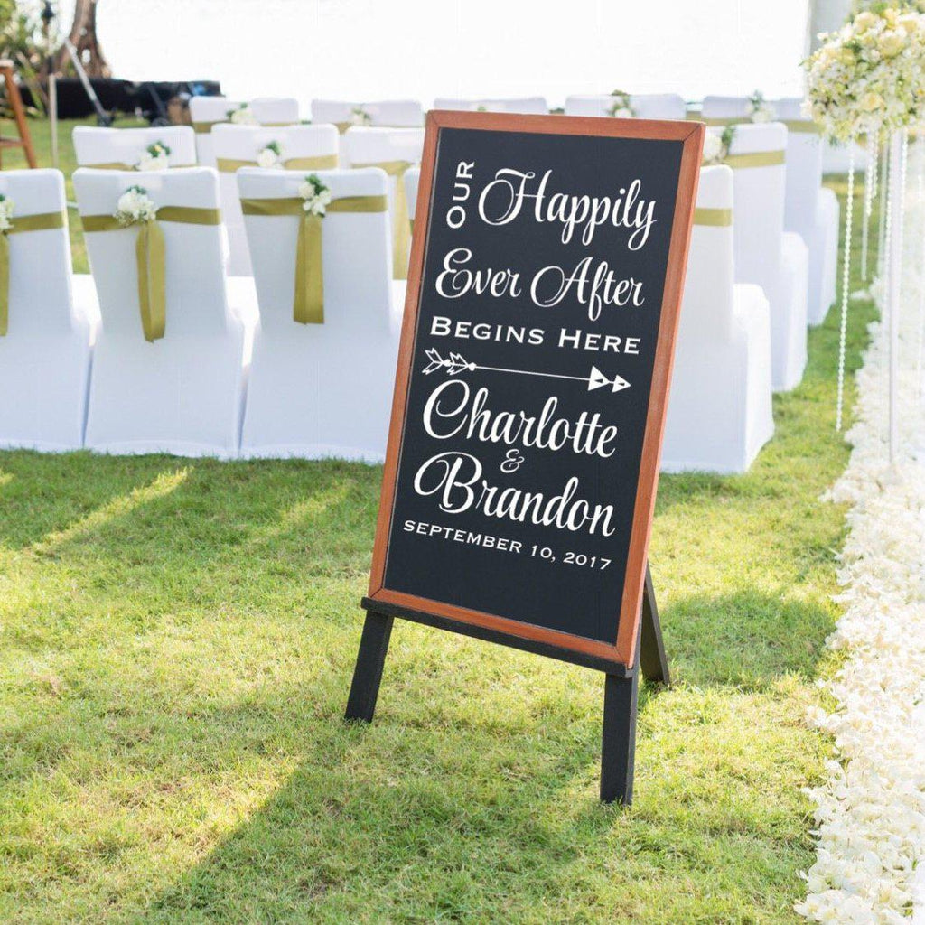 Our Happily Ever After Sign Decal - DIY Wedding Decorations