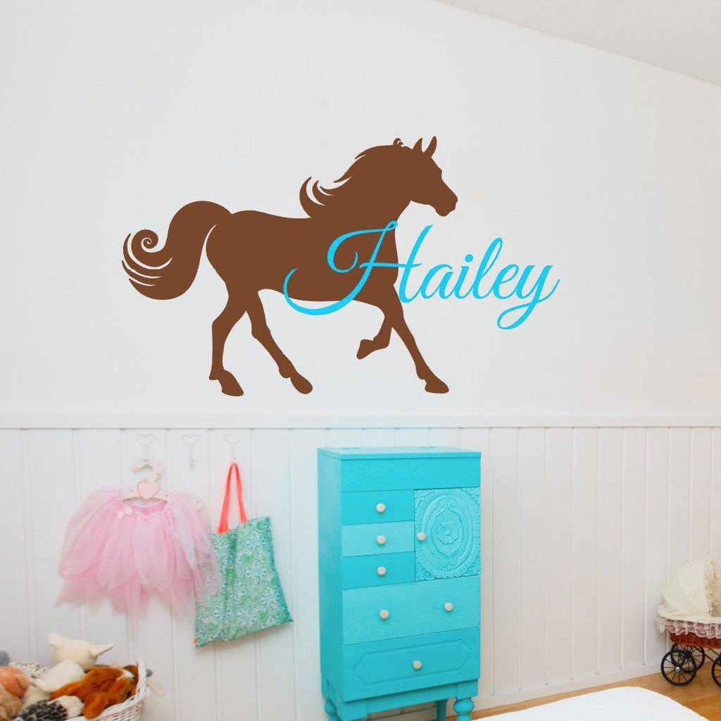 Horse Wall Decal - Personalized Wall Decals for Kids Rooms