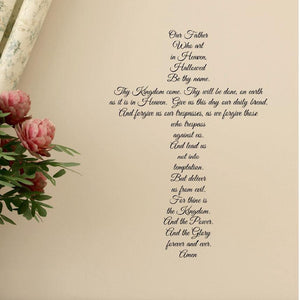 Scripture Wall Decal - The Lord's Prayer